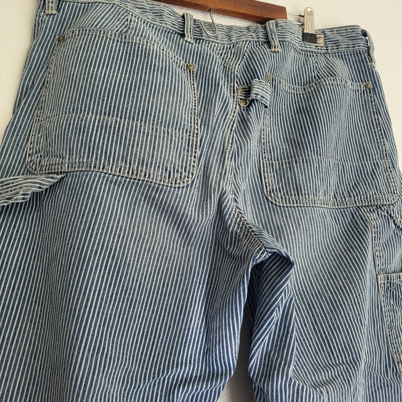 Blue Striped Denim Pants 36x34 - Picture 13 of 13